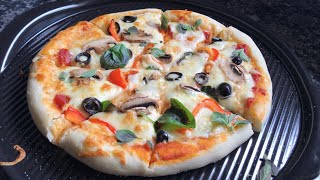How To Make Pizza Dough In KitchenAid Stand mixer | Veg Pizza Recipe