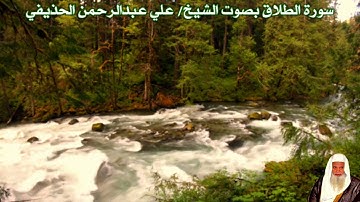 سورة الطلاق بصوت الشيخ/ علي عبدالرحمن الحذيفي - Surat Attalaq