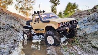 Rc Offroad Military Truck on Banggood - Wpl C14 offroad Testing