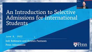 An Introduction to Selective Admissions for International Students