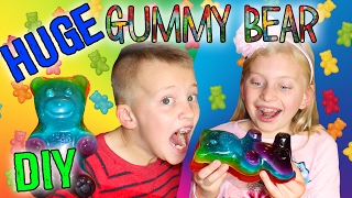 YUMMY GUMMY FOODS! Making the World's Largest Gummy Bear, Gummy Worms & Gummy Fish