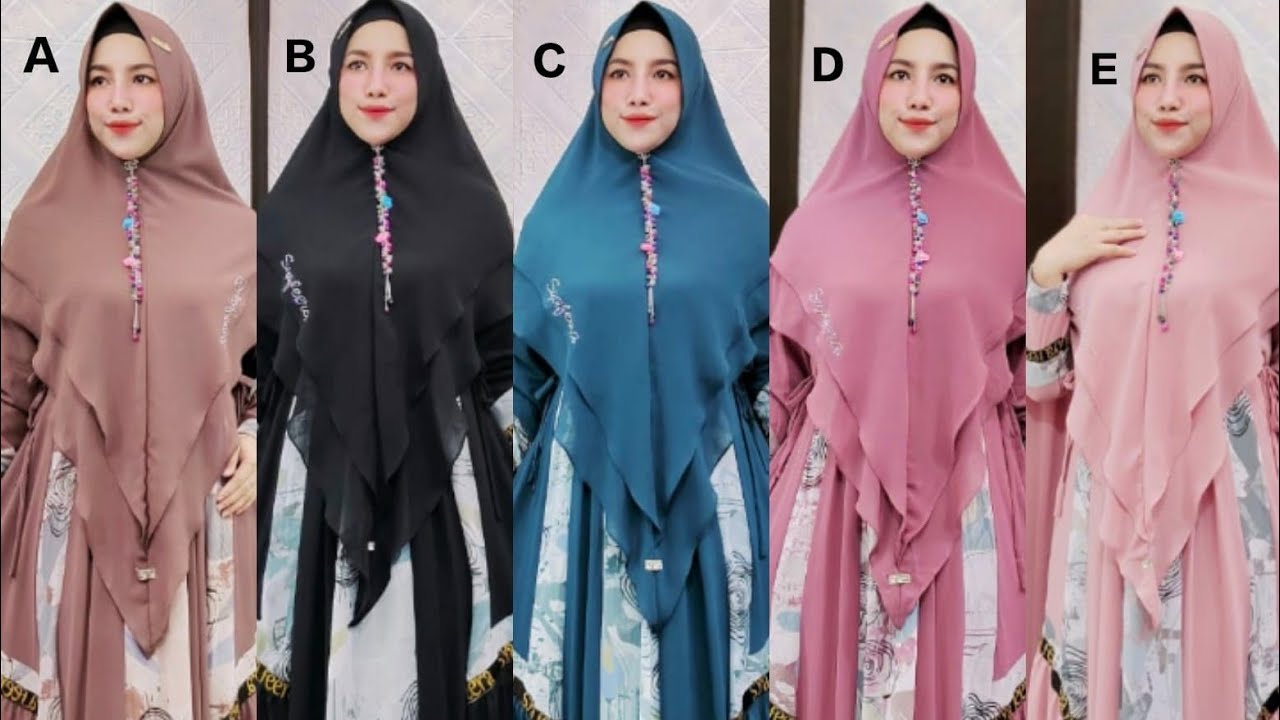 3 model gamis syari original butik|model terbaru bulan ini ||minat hub wa 081545041766