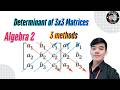 Finding the Determinant of 3x3 Matrices | Step-by-step Algebra Tutorial