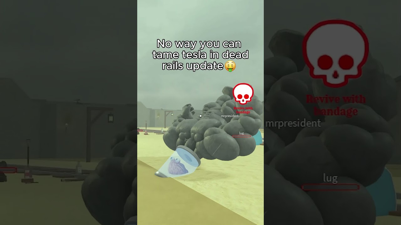 JADE MASK ON TESLA in Dead Rails Roblox (No Script) | Dead Rails Mines Spreedrun Guide 