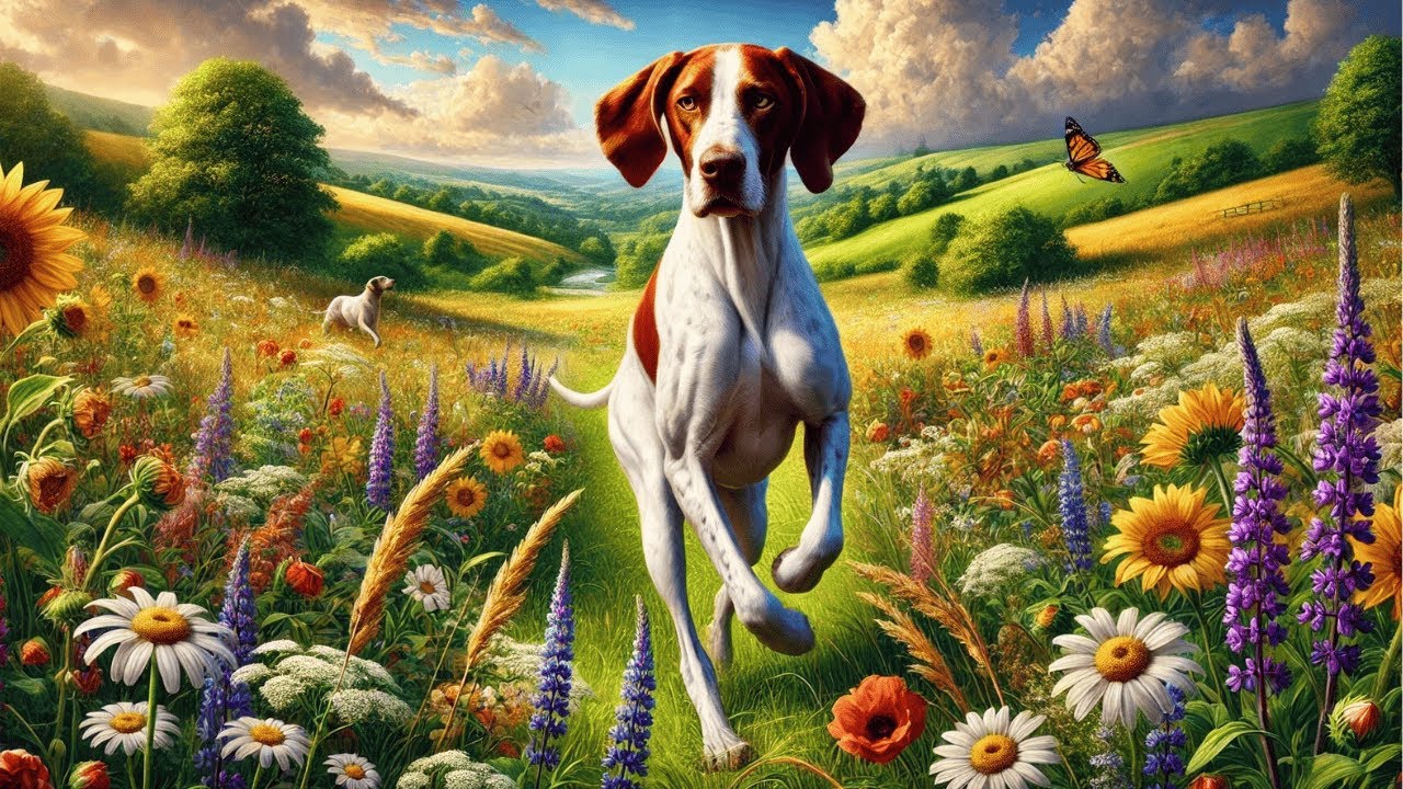 🐶 English Pointer Dog: The Ultimate Hunting & Family Dog! 🎯 | Fun Animals for Kids