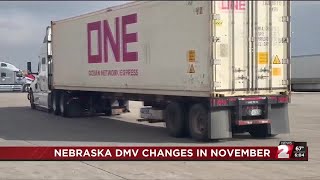Nebraska DMV changes in November