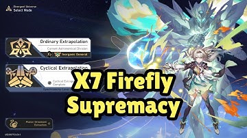 Divergent Universe X7 Ordinary Ext. Protocol 6 Firefly Sustainless | Full Run | Honkai Star Rail