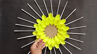 Beautiful Wall Hanging Craft Using Plastic Spoons/Paper Craft For Home Decoration/DIY Wall Decor ||