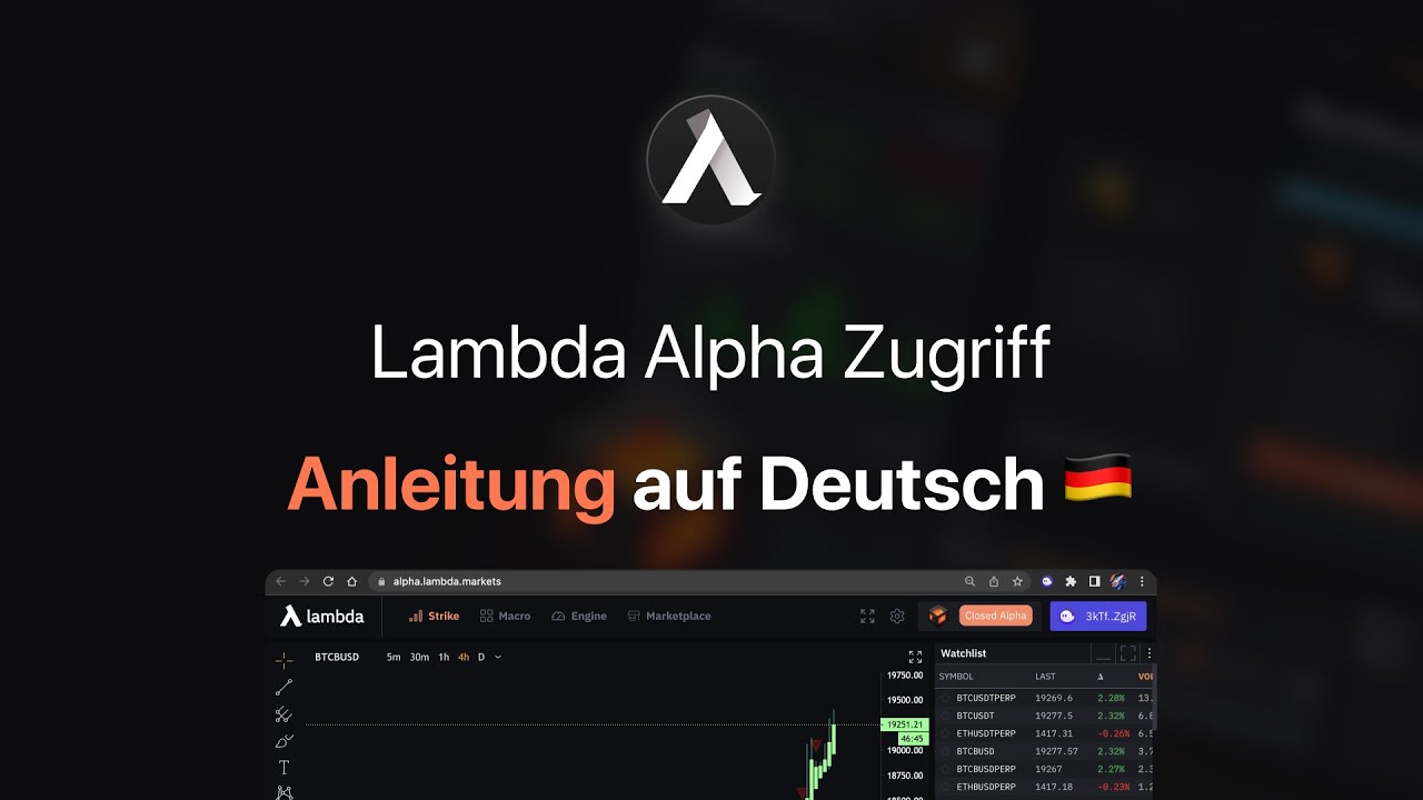 Anleitung zum Lambda Alpha Zugriff (DE) - YouTube