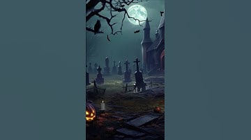 Haunted Graveyard - Halloween Ambience 🪦👻 #shorts #halloween #halloweenambience