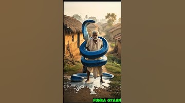 Snake entered in milk bucket , Elephant saved old man 🐍 🐘 🐄 🤯 ! #ai #shorts #trending #snake