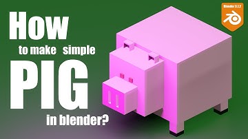 How to make simple PIG in blender? | TUTORIAL