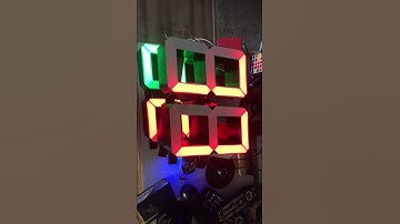 3D Printed 7 Segment RGB display testing