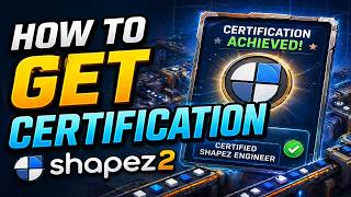 How to get CERTIFICATION (Operator License) in Shapez 2 - Walkthrough Tutorial