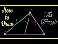 How to draw Triangle b,c,Ma given