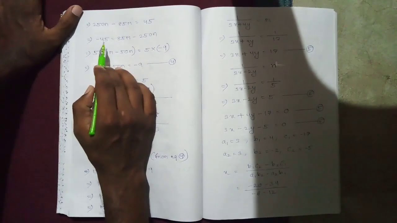 CLASS IX - SIMULTANEOUS LINEAR EQUATIONS (PART 2) - YouTube