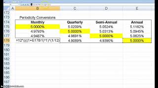 Converting Yields Between Periodicities