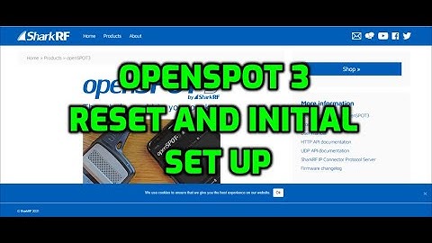 OPENSPOT 3 Reset and Initial Set Up