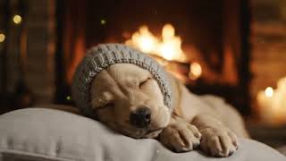 🐶 3 HOURS Gentle Music for Dogs | Relaxing Sleep Aid, Anxiety Relief &amp; Cozy Fireplace