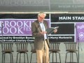 Mark Strand reading 3 poems Brooklyn Book Festival 2011