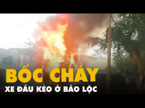 Video Đang điều tra vụ xe đầu kéo bất ngờ bốc cháy gần bến... - youtube