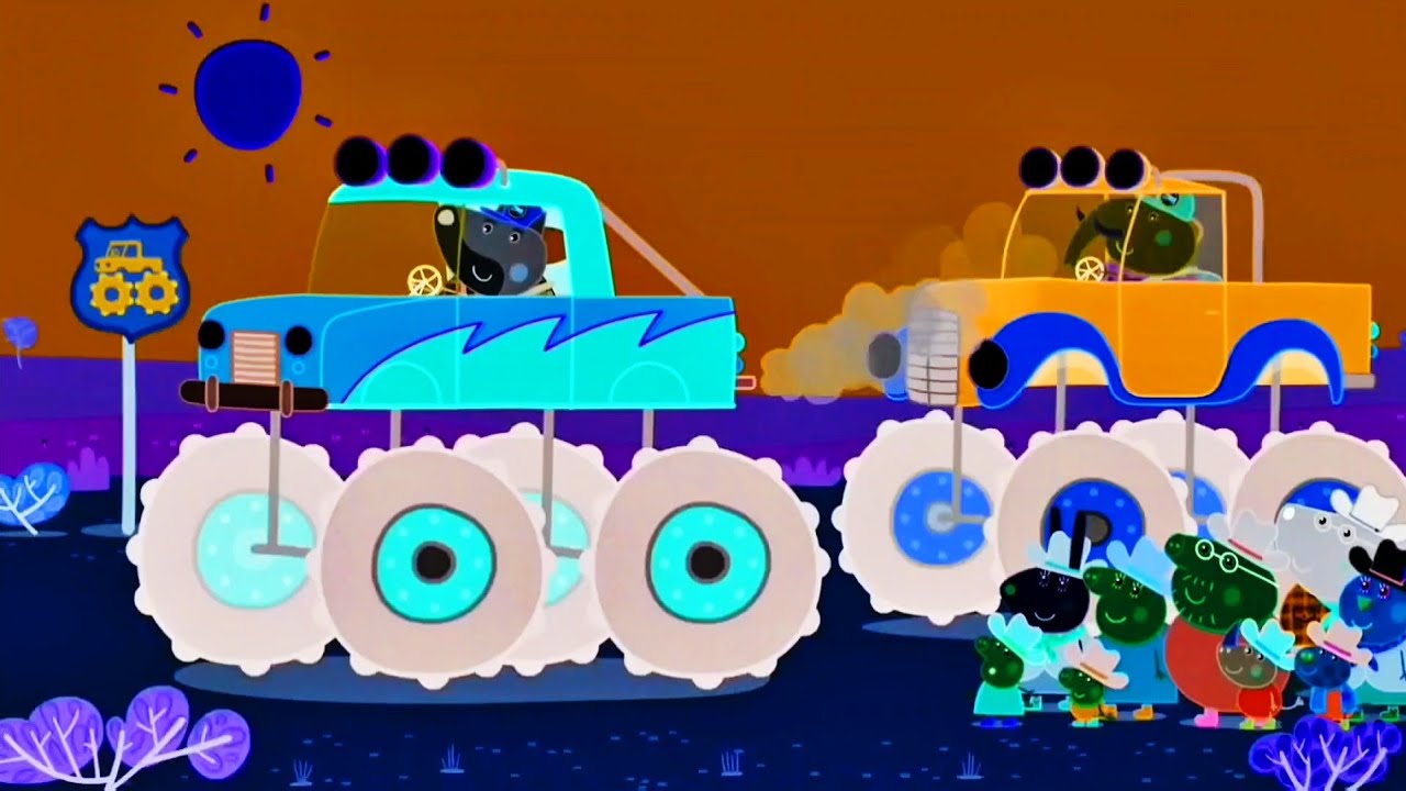This is a monster truck Wow!! Peppa Pig (Sponsored By: Gamavision Csupo Effects)