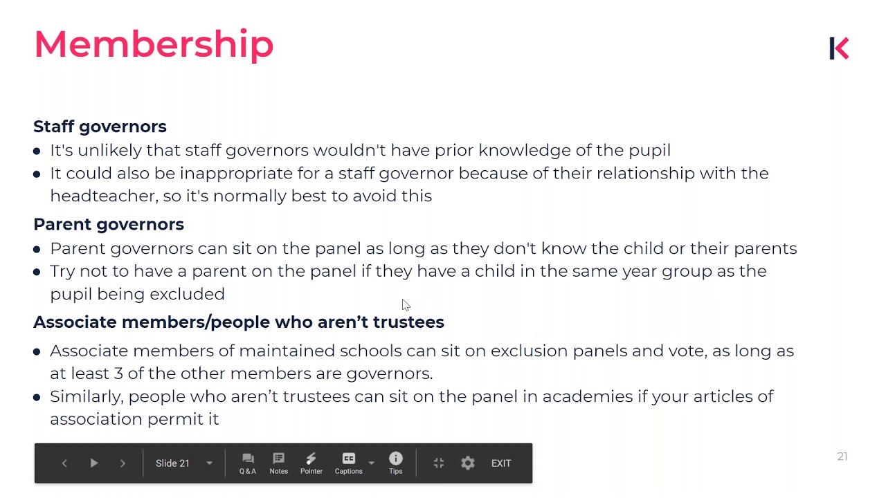Managing exclusions (with The Key for School Governors)
