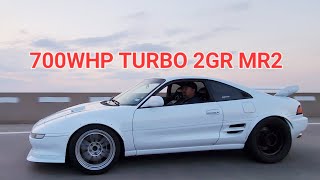 Took a ride in a 700whp Turbo 2GR mr2!!