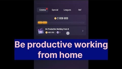 Be productive from working home tapswap code today top 10 work from home productive tips code today