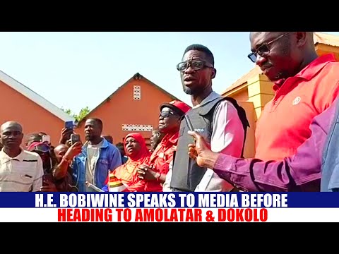 H E Bobiwine Speaks To Media Before Heading To Amolatar Dokolo H E Bobiwine Speaks To Media Before Heading To Amolatar Dokolo