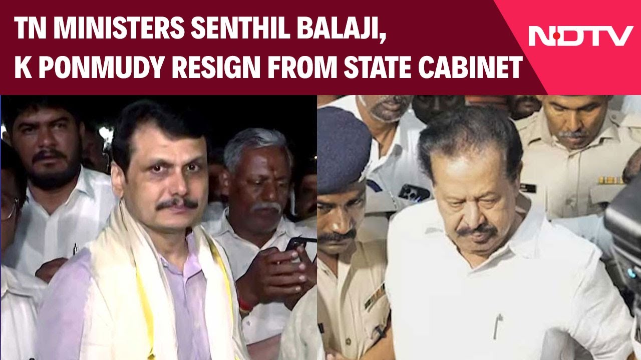 Tamil Nadu News | Tamil Nadu Ministers Senthil Balaji, K Ponmudy Resign From State Cabinet