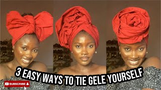 QUICK AND EASY GELE HEADWRAP TUTORIAL pt 5 |How to tie gele for beginners | How to tie gele yourself by THE ALPHA 994 views 3 weeks ago 8 minutes, 21 seconds