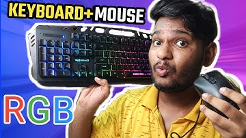 सस्ता RGB Gaming Keyboard and mouse - Cosmic byte Dragonfly combo in 1500/-(unboxing and review)