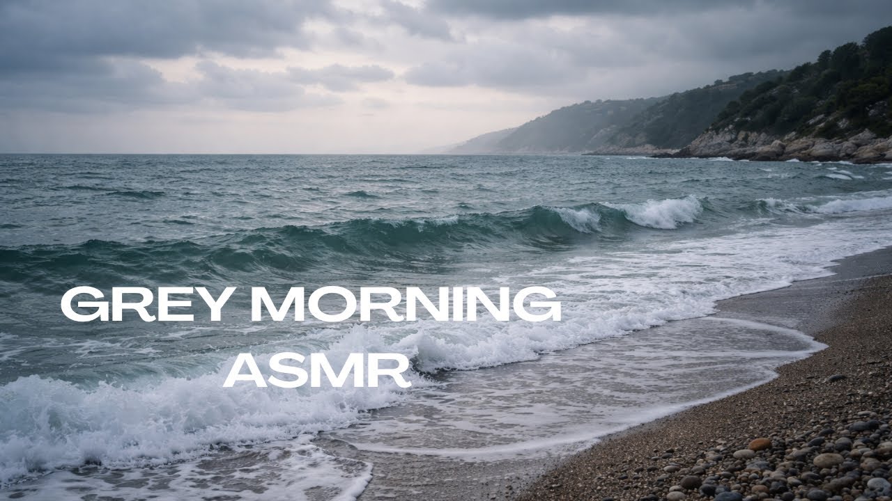 🇮🇹 Cloudy Morning by the Adriatic 🌊 | Moving Sea Waves | 1 Hour Natural Sound