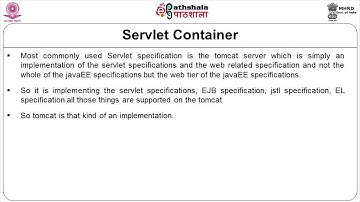 Servlet Container and structure of Web Application