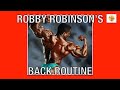 Robby robinson back routine  how the black prince trained his back  robbys lat workout