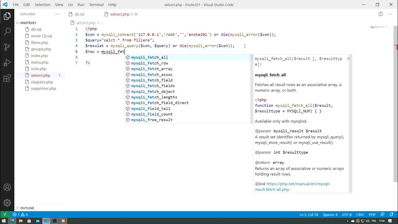 remplir select php mysql - YouTube