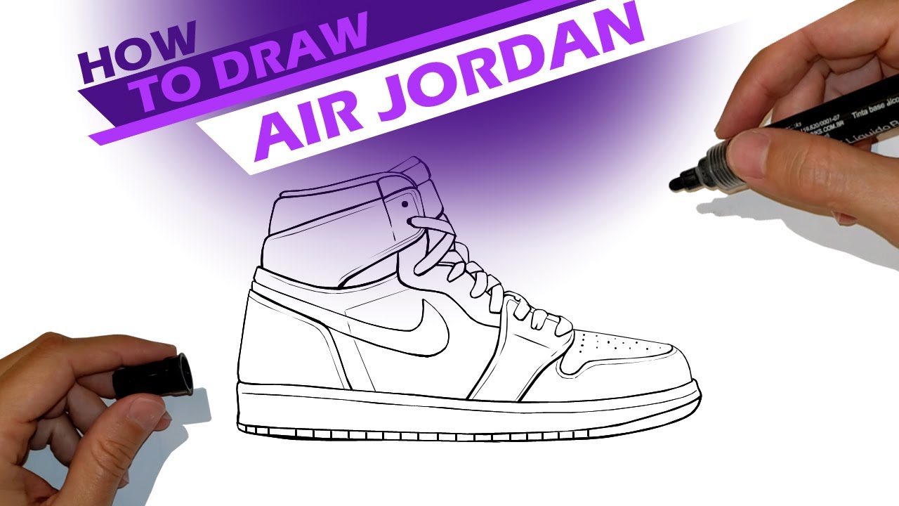 Air Jordan - How to draw - YouTube