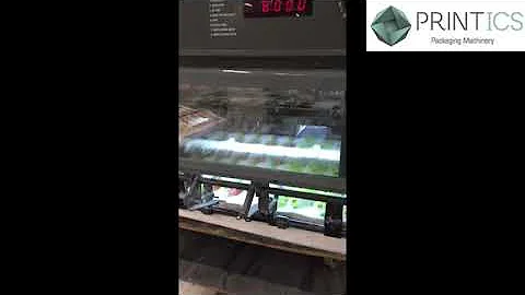 VIDEO PRINTICS U40690721 KOMORI LITHRONE 28 OFFSET PRINTER, 5 COLORS + VARNISH