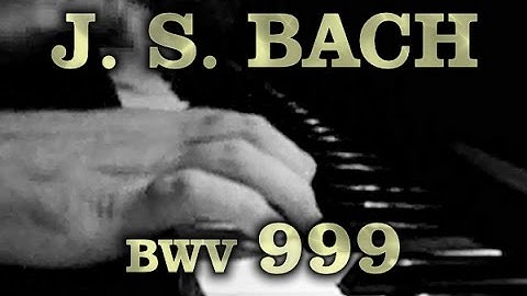 Johann Sebastian BACH: Prelude in C minor, BWV 999 [v01]