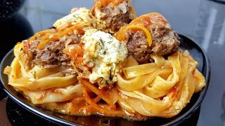 Макароны ГНЁЗДА Вкусный обед / Маззали Тушлик Макароны ГНЁЗДА Вкусный обед / Маззали Тушлик