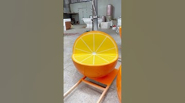 Xưởng sản xuất ghế hình quả cam theo yêu cầu giá tốt tại Compositesaigon #chair #frp #composite