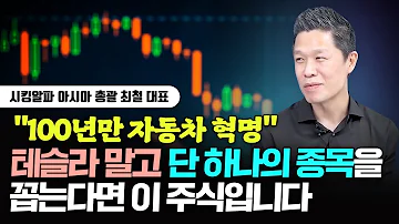 100년만 자동차 혁명 테슬라 말고 단 하나의 종목을 꼽는다면 이 주식입니다 최철 미주은 대표 3부