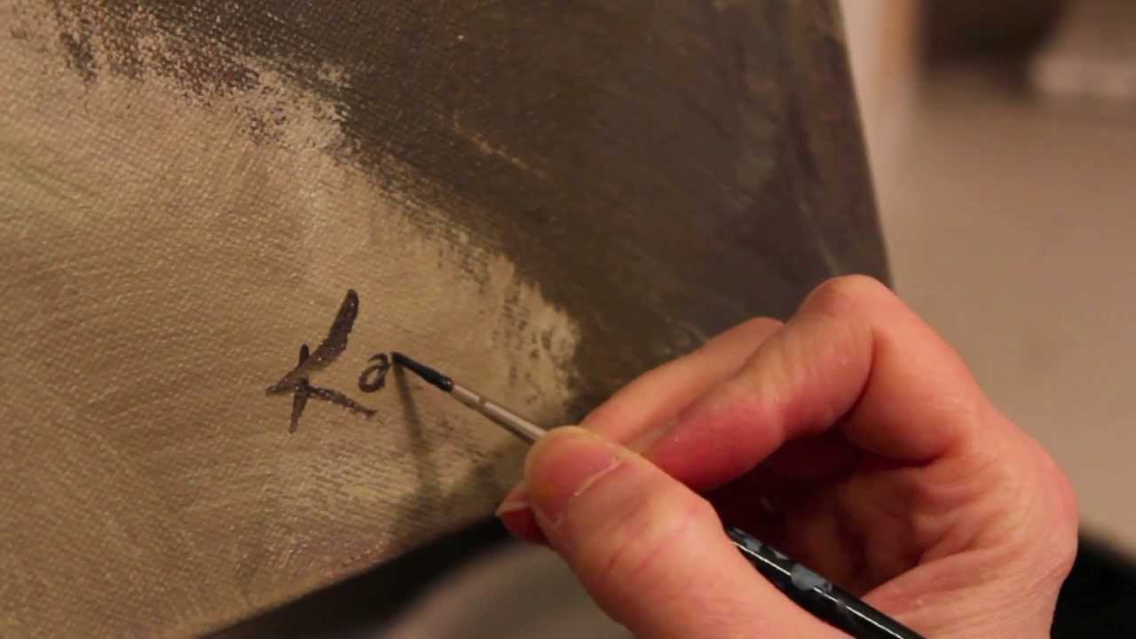 Painting Upside Down in Karin Nelson's Studio