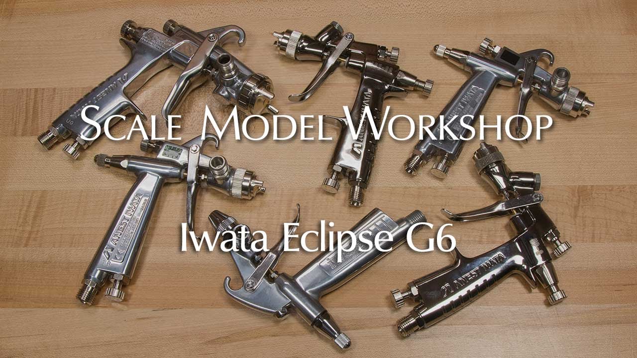 Iwata Eclipse G6 Pistol Grip Airbrush Mini Detail Spray Gun Auto Paint Graphics