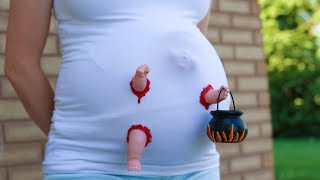 Zombie Baby Maternity Costume!