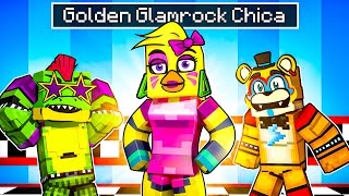 Finding GOLDEN GLAMROCK CHICA in Minecraft Security Breach Five Nights at Freddy’s FNAF