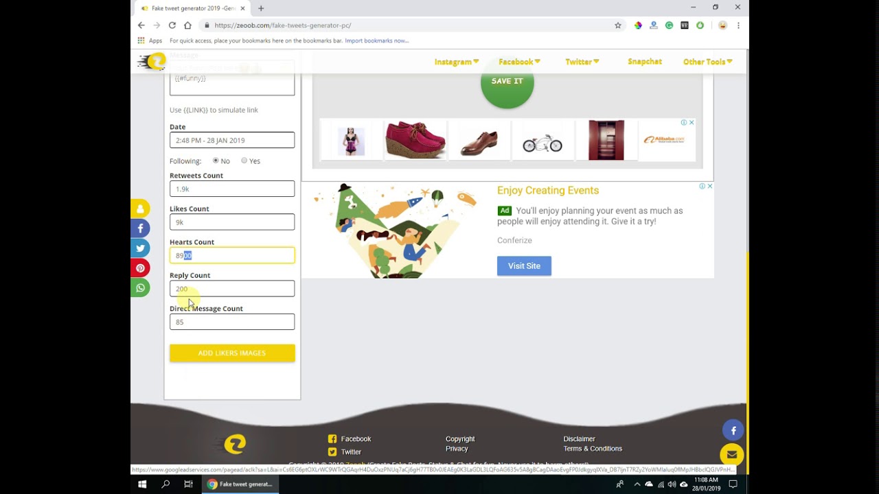 Fake Tweet Generator - PC