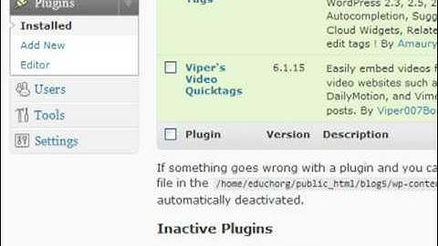 How to Install a WordPress Theme or Plugin Using FTP or Cpanel -- Part 2 of 2