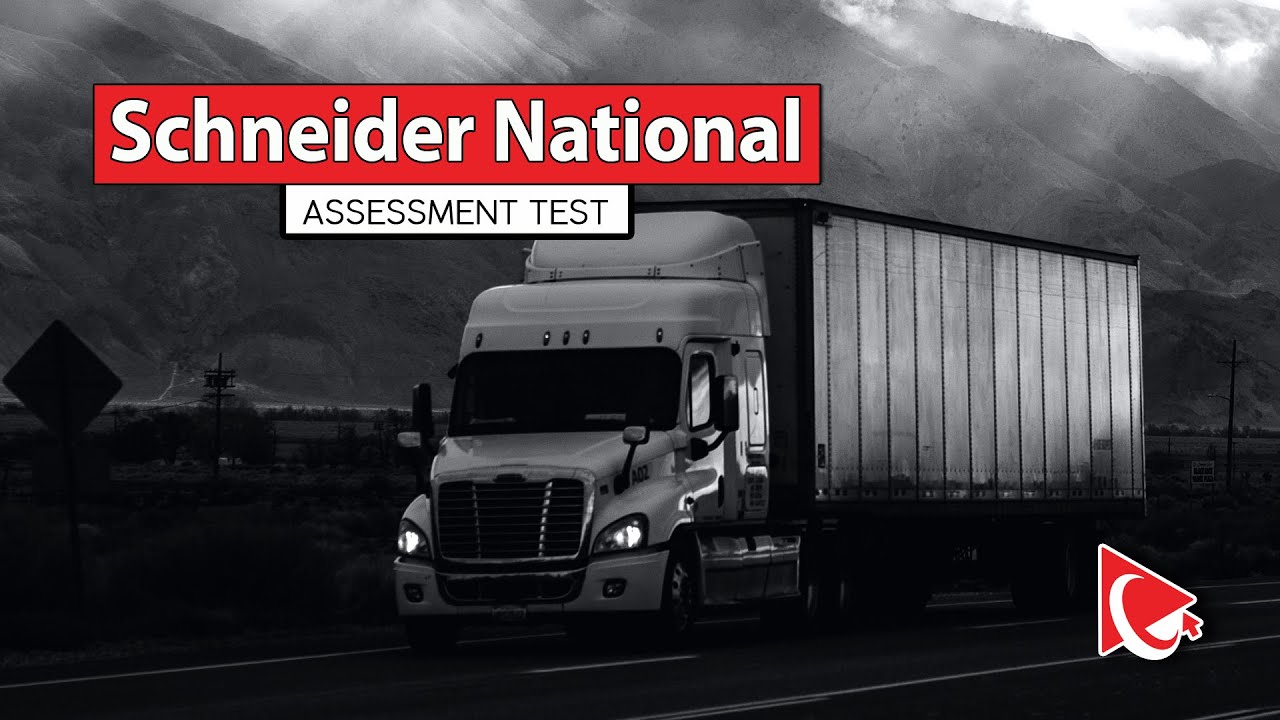 Schneider National Trucking IQ Aptitude Assessment Test Explained YouTube
